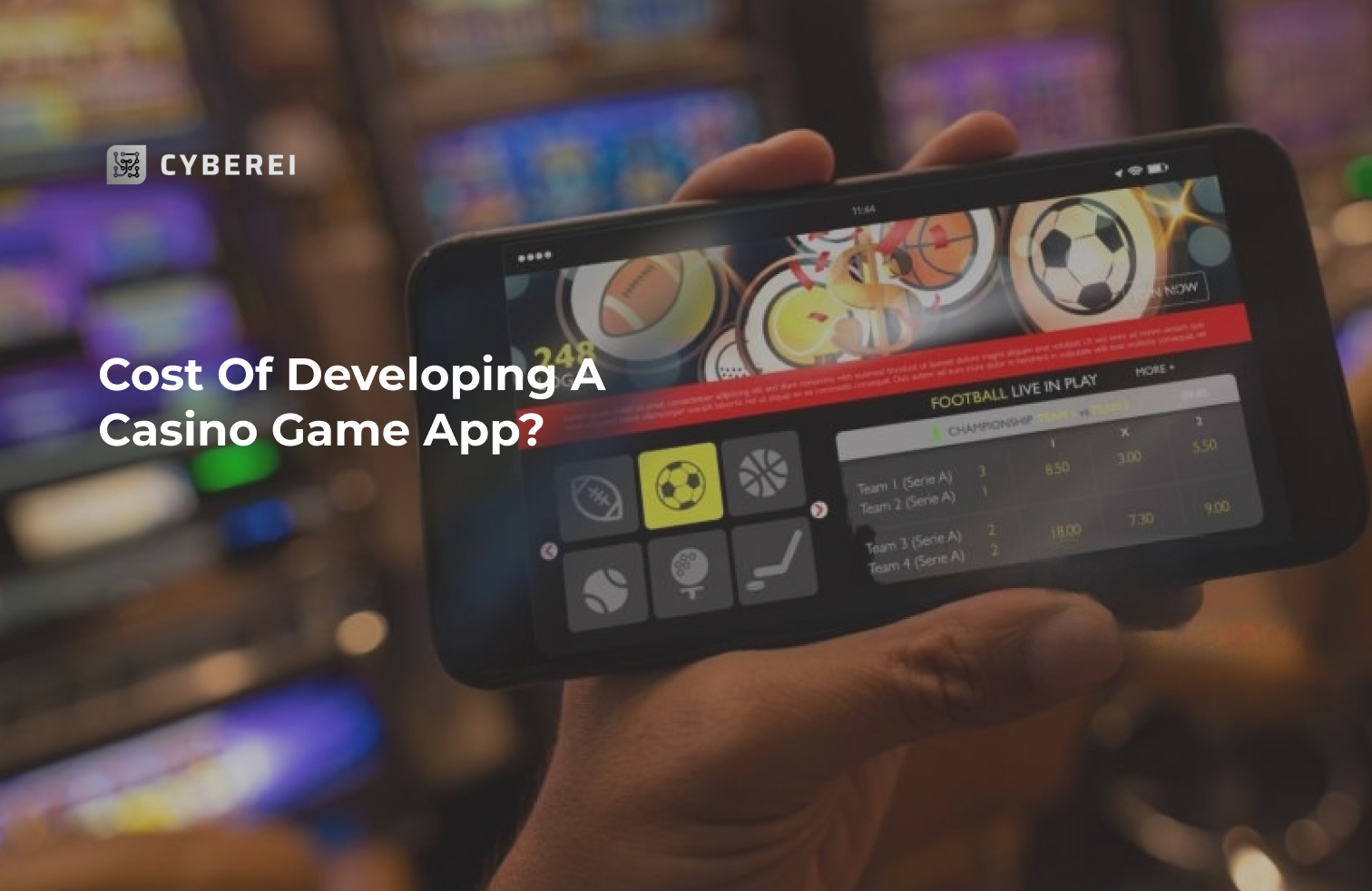 Cost to develop a casino game app?